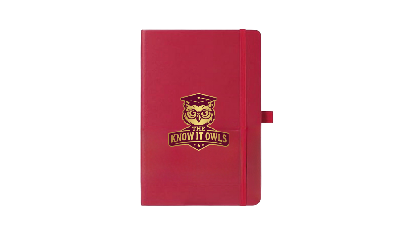 Know It Owls Notebook · Maroon