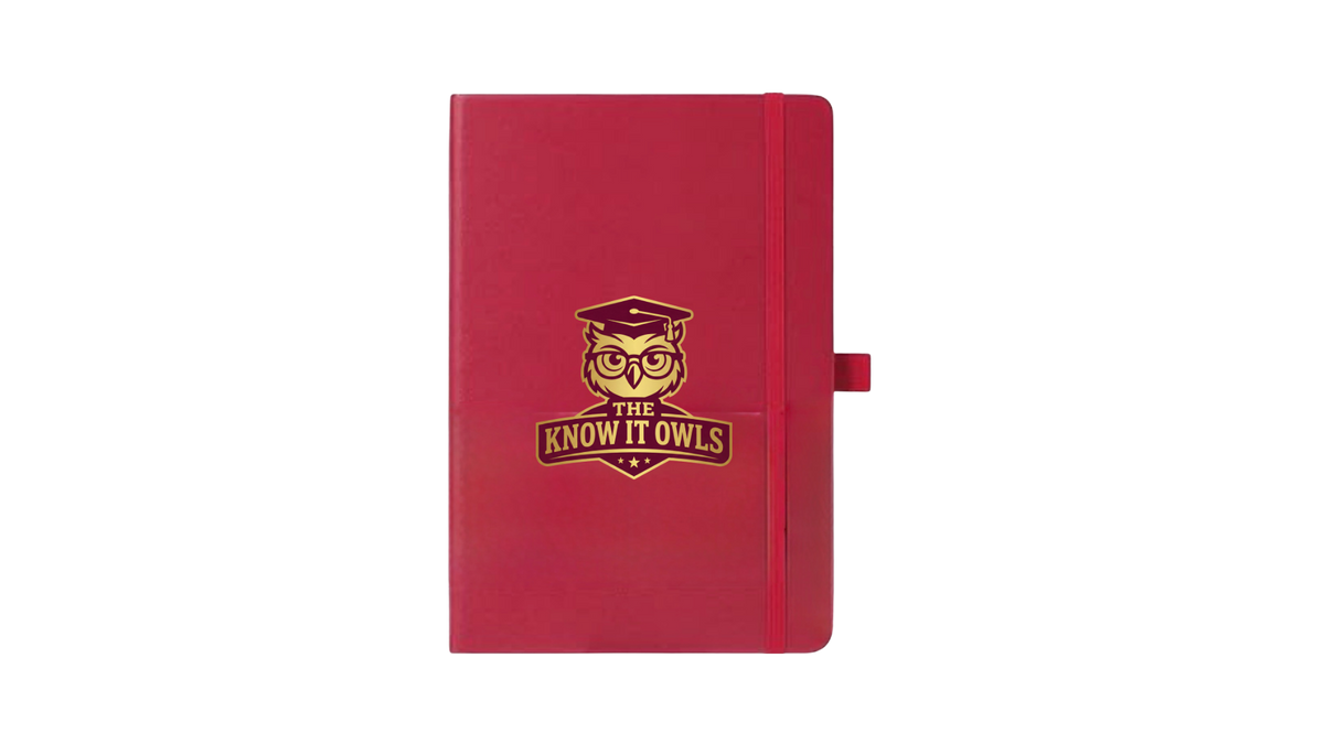 Know It Owls Notebook · Maroon